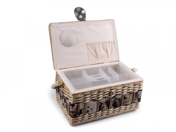 Kazeta / košík na šití čalouněný