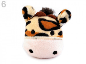 Plyšová aplikace / nášivka s pískátkem