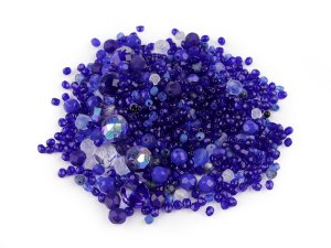 Skleněné korálky ramš broušené ohňovky 2. jakost