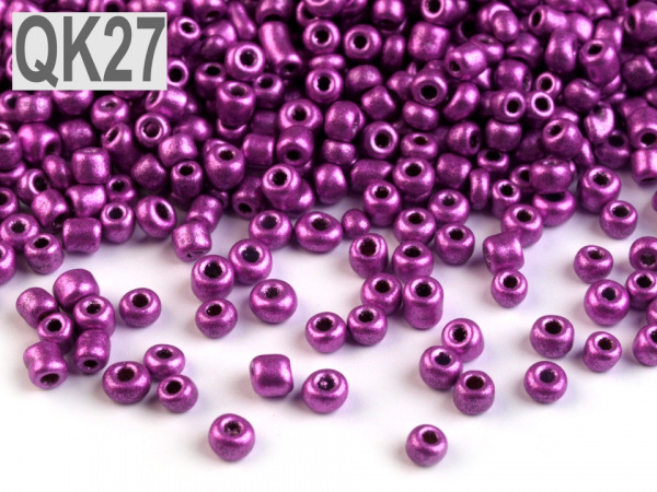 Rokajl 12/0 - 2 mm metalický, neprůhledný