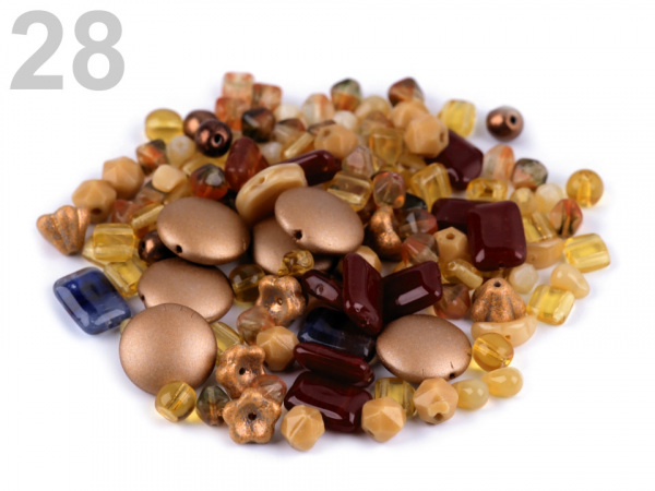 Skleněné korálky ramš mačkanice 2. jakost