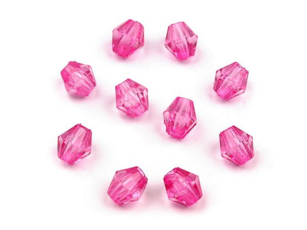 Plastové korálky cínovky / sluníčko 4x4 mm