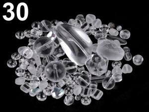 Skleněné korálky ramš mačkanice 2. jakost