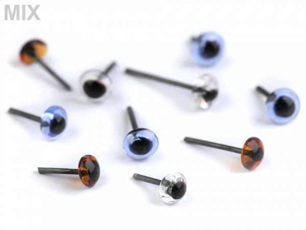 Skleněné oči napichovací Ø4-5 mm