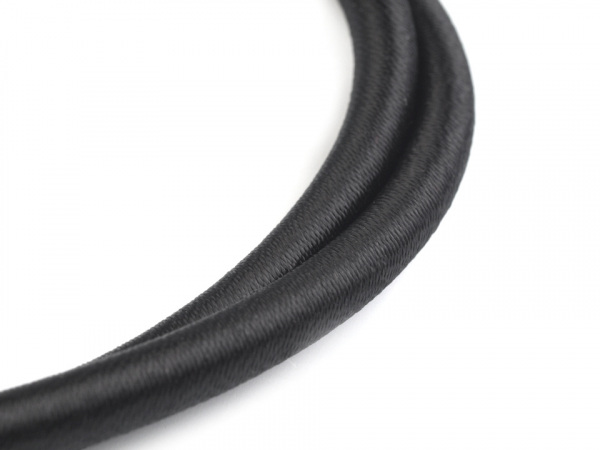 Hladká šňůrka s karabinkou délka 48 cm