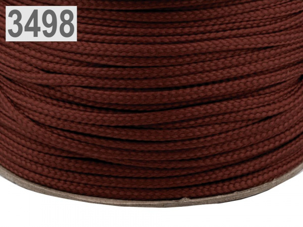 Oděvní šňůra PES Ø4 mm