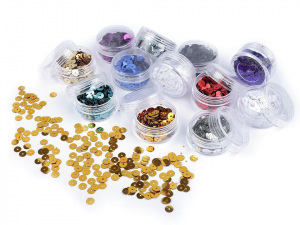 Flitry hladké Ø6 mm v krabičce 5 g