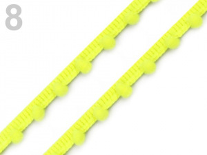 Prýmek šíře 7 mm s bambulkami Ø7 mm