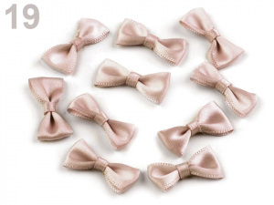 Svatební / prádlové mašličky 12x25 mm saténové