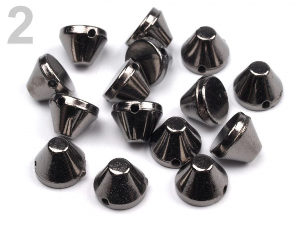 Hroty na oblečení 7x8 mm kužel