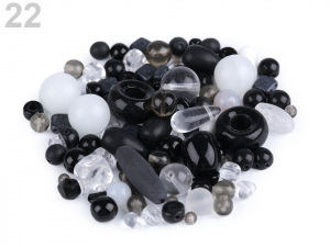 Skleněné korálky ramš mačkanice