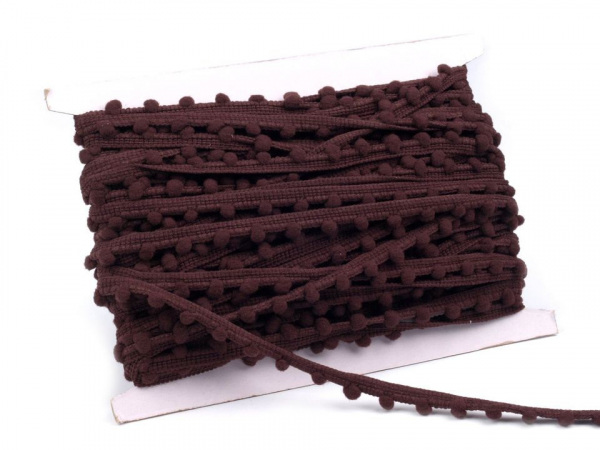 Prýmek šíře 7 mm s bambulkami Ø7 mm