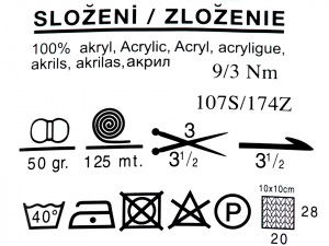 Příze pletací Klasik neon 50 g