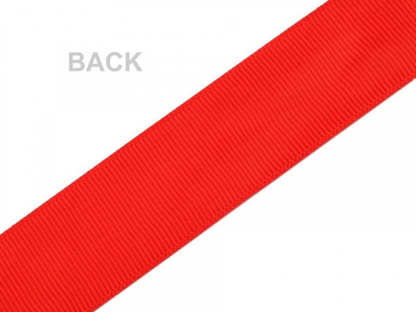 Rypsová stuha s puntíky šíře 24 mm