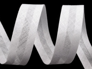 Šikmý proužek bavlněný šíře 20 mm zažehlený