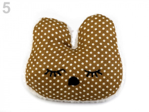 Plyšová aplikace / nášivka s pískátkem