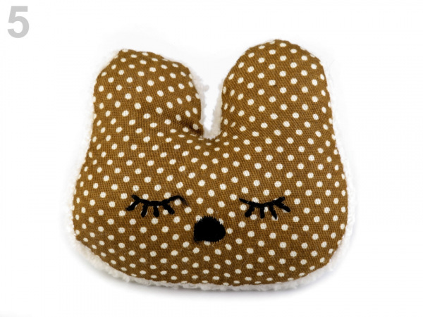 Plyšová aplikace / nášivka s pískátkem