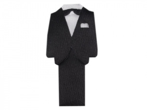 Textilní dekorace ženich a nevěsta 50 mm