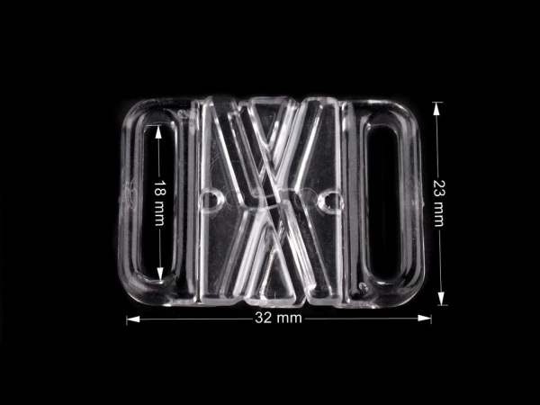 Zapínání plavkové šíře 18 mm plastové