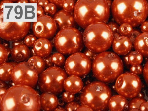 Skleněné voskové perly mix velikostí Ø4-12 mm