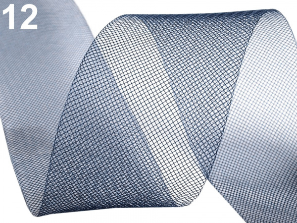 Modistická krinolína na vyztužení šatů a výrobu fascinátorů šíře 4,5 cm