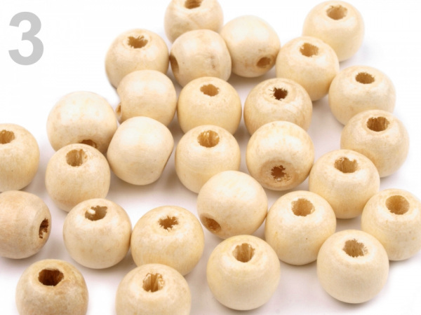 Dřevěné korálky Ø10 mm