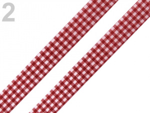 Károvaná stuha řezaná šíře 12 mm