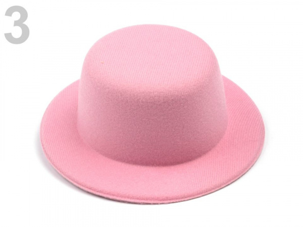 Mini klobouček /  fascinátor k dozdobení Ø13,5 cm