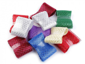 Modistická krinolína na vyztužení šatů a výrobu fascinátorů 7 cm s lurexem