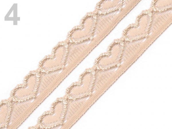 Elastická krajka šíře 17 mm
