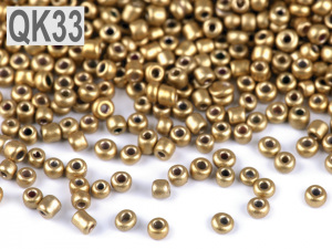 Rokajl 12/0 - 2 mm metalický, neprůhledný