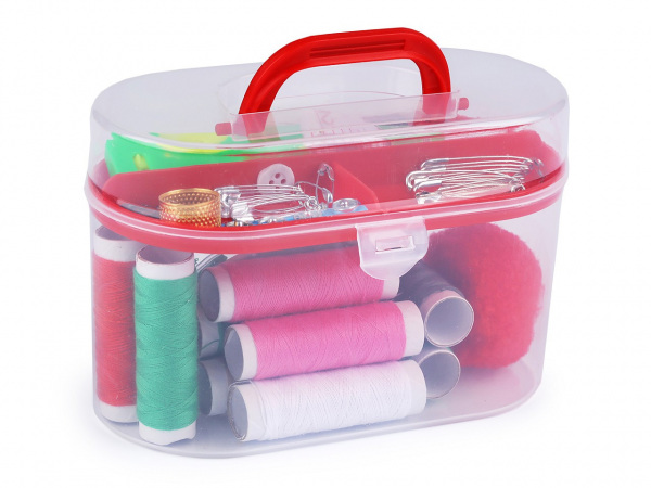 Sada na šití v boxu s jehelníčkem - velká