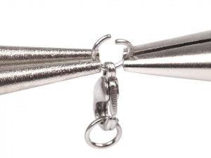 Zapínání karabinka s kroužky 5x10 mm