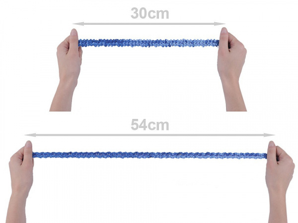 Flitrový prýmek šíře 20 mm s hologramem