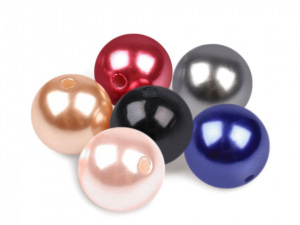 Plastové voskové korálky / perly Glance Ø16 mm