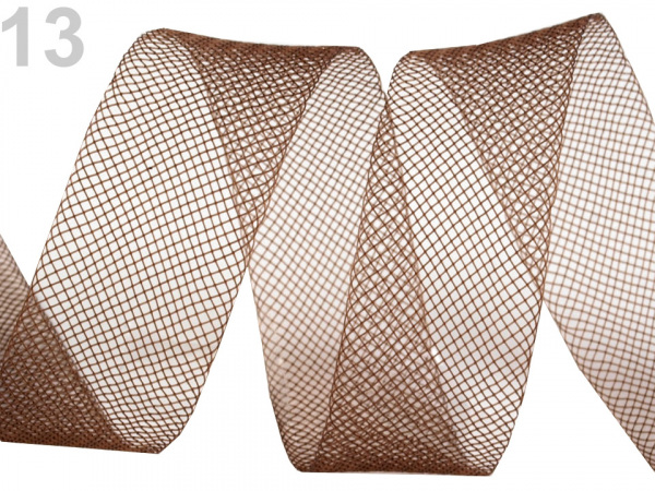 Modistická krinolína na vyztužení šatů a výrobu fascinátorů šíře 2,5 cm