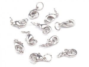 Zapínání karabinka s kroužky 5x10 mm