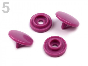Plastové patentky / stiskací knoflíky mini vel. 16"