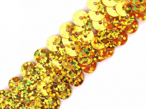 Flitrový prýmek šíře 20 mm s hologramem