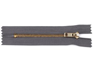 Kovový zip No 4 délka 10 cm kalhotový