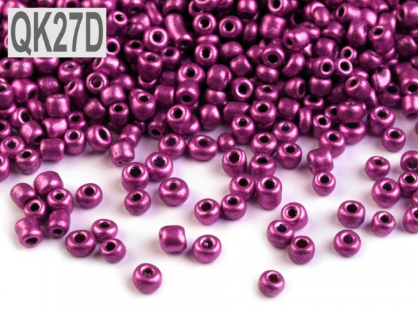 Rokajl 12/0 - 2 mm metalický, neprůhledný