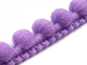 Prýmek šíře 12 mm s bambulkami Ø10 mm