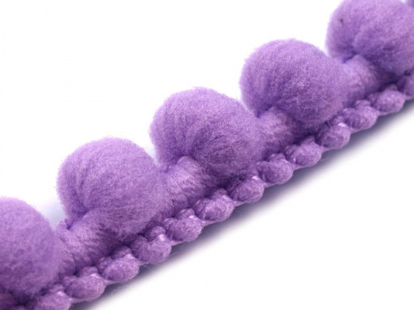 Prýmek šíře 12 mm s bambulkami Ø10 mm