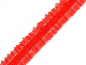 Pruženka s krajkovým volánkem šíře 25 mm