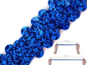 Flitrový prýmek šíře 20 mm s hologramem