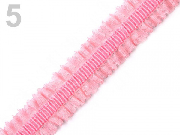 Pruženka s krajkovým volánkem šíře 25 mm