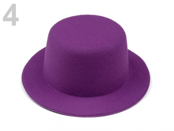 Mini klobouček /  fascinátor k dozdobení Ø13,5 cm