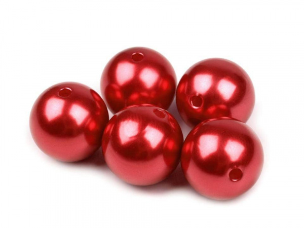 Plastové voskové korálky / perly Glance Ø16 mm