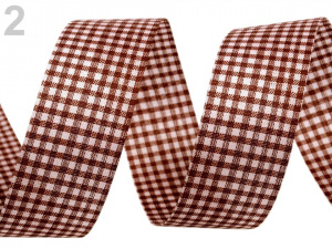 Károvaná stuha řezaná šíře 25 mm