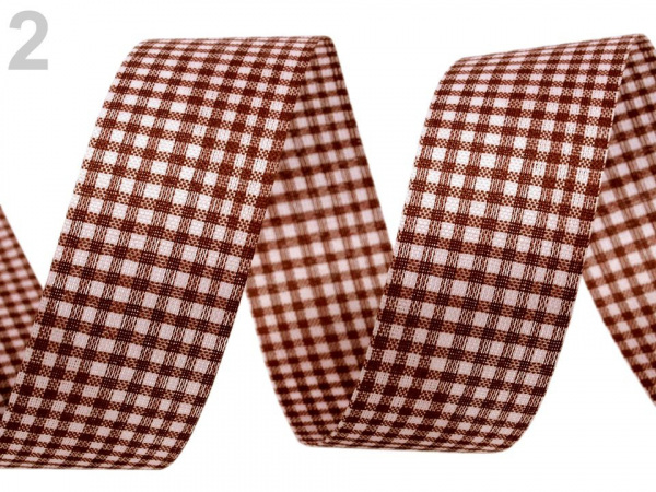 Károvaná stuha řezaná šíře 25 mm